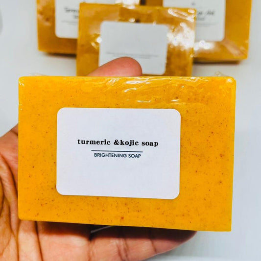 Turmeric Soap Lemon Soap Kojic Acid Soap Ginger Handmade Cold Process Soap Bath Face Washing Soap